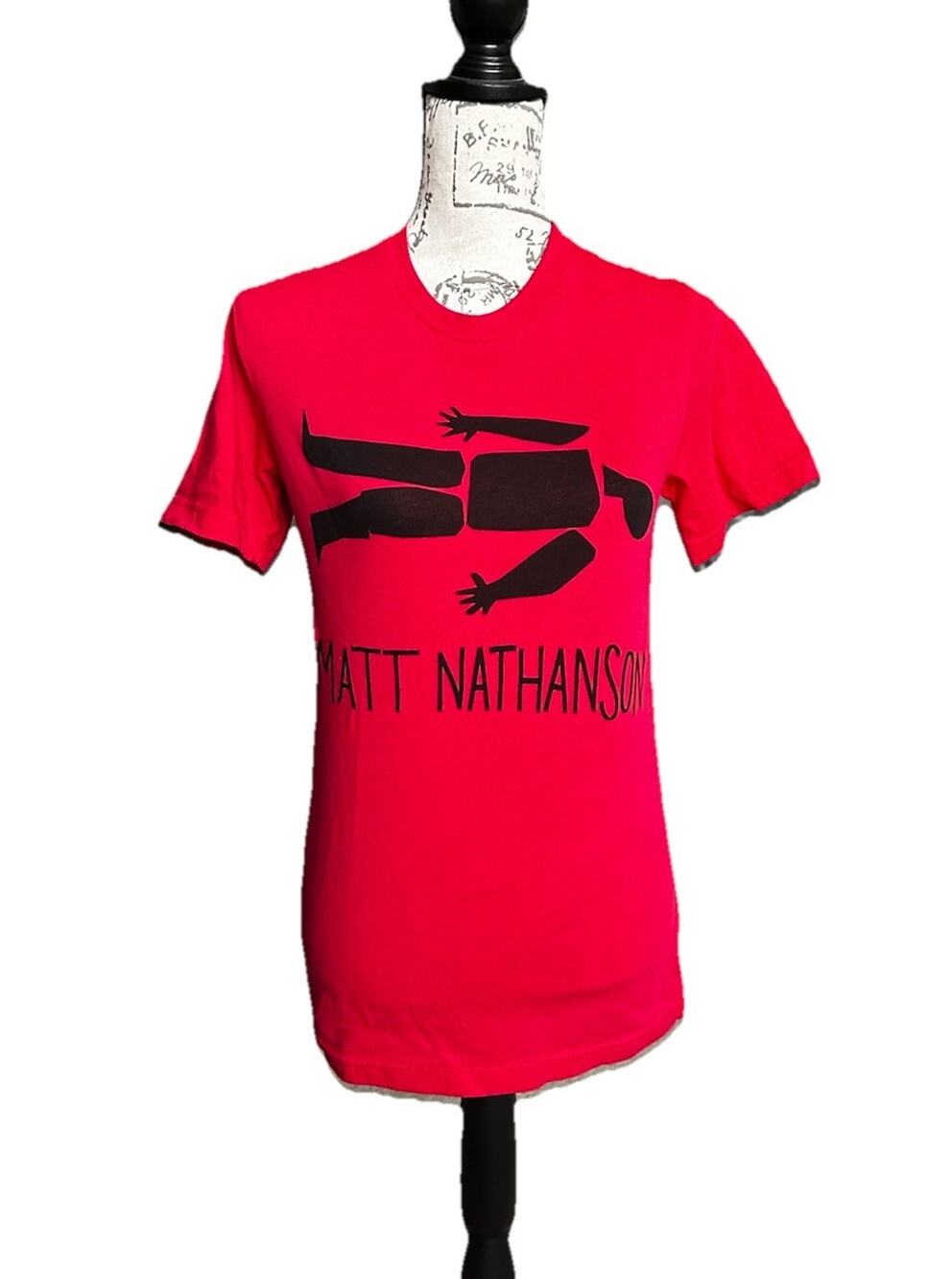 Matt Nathanson Last of the Great Pretenders Red Hitchcock Graphic T-shirt Small